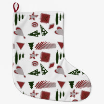Abstract Christmas stocking