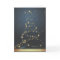 Abstract Christmas Tree Blue Modern Christmas Card