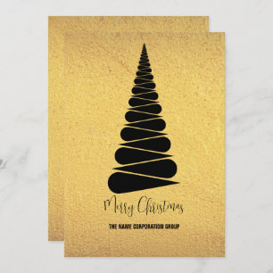 Abstract Christmas tree business Invitation