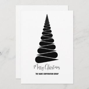 Abstract Christmas tree business Invitation