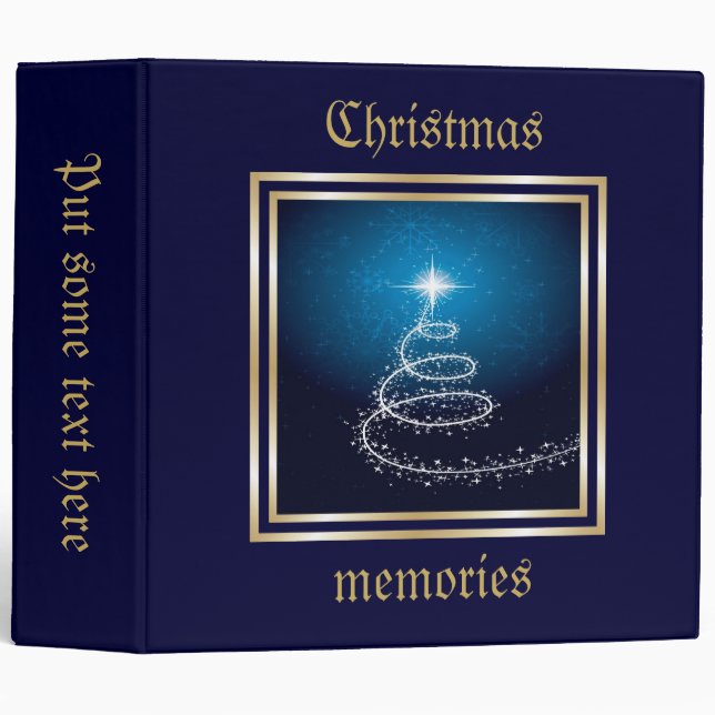 Abstract Christmas Tree Custom Avery Binder (Front/Spine)