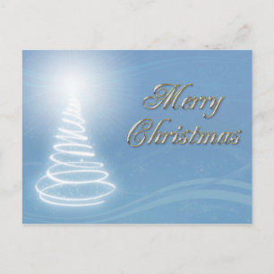 Abstract Christmas Tree Holiday Postcard