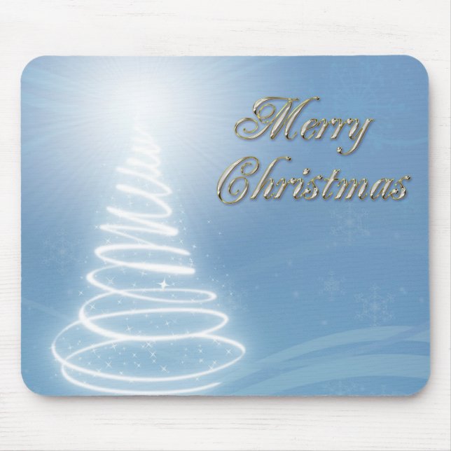 Abstract Christmas Tree Mouse Pad (Front)