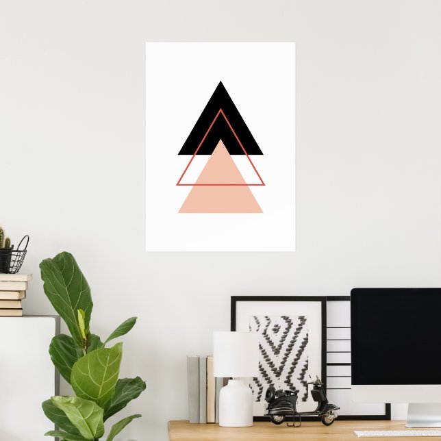 Abstract Christmas tree  Poster (Home Office)