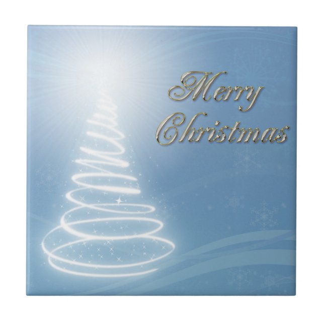 Abstract Christmas Tree Tile (Front)