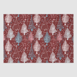 Abstract Christmas Trees Pattern 3 Tissue Paper