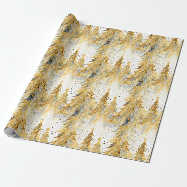 Abstract Christmas  Wrapping Paper (Unrolled)