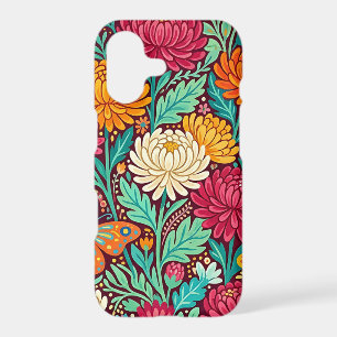 Abstract Chrysanthemum Butterflies iPhone Cases