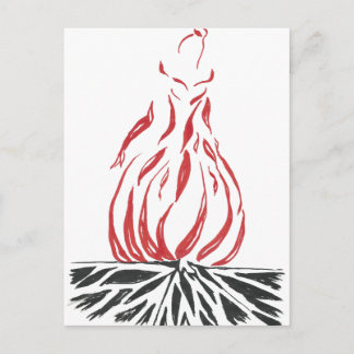 Abstract Cinderella Phoenix Postcard