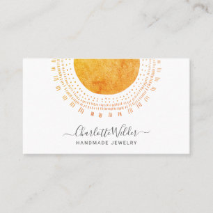 Abstract Circle Handmade Jewellery Business Card