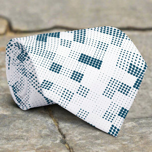 Abstract Circle Minimal Geometric Dot Shape Tie