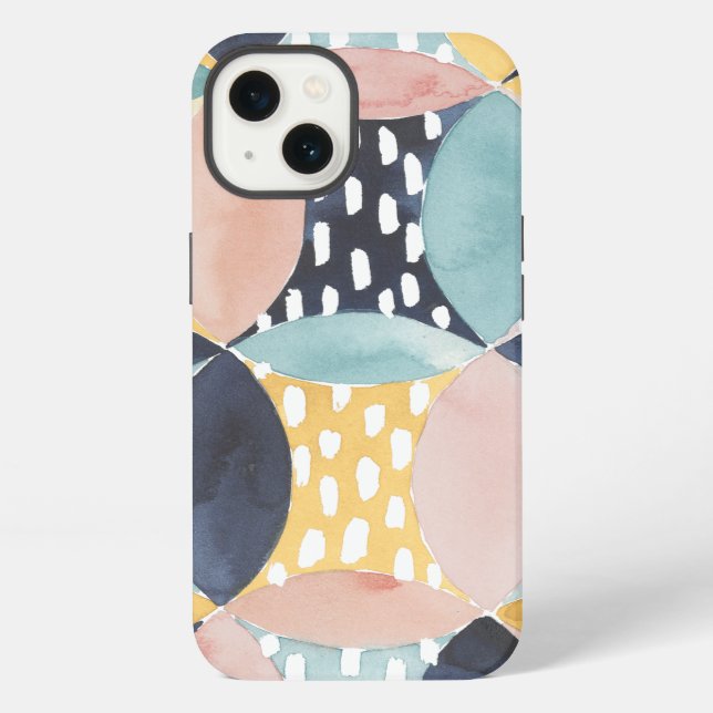 Abstract Circle Pattern iPhone Case (Back)
