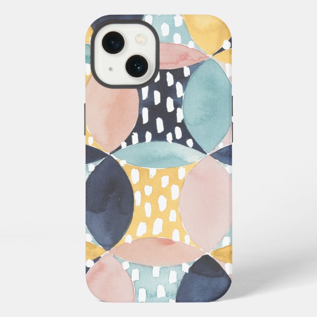 Abstract Circle Pattern iPhone Case (Back)