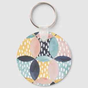 Abstract Circle Pattern Keychain