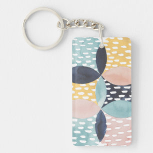 Abstract Circle Pattern Keychain