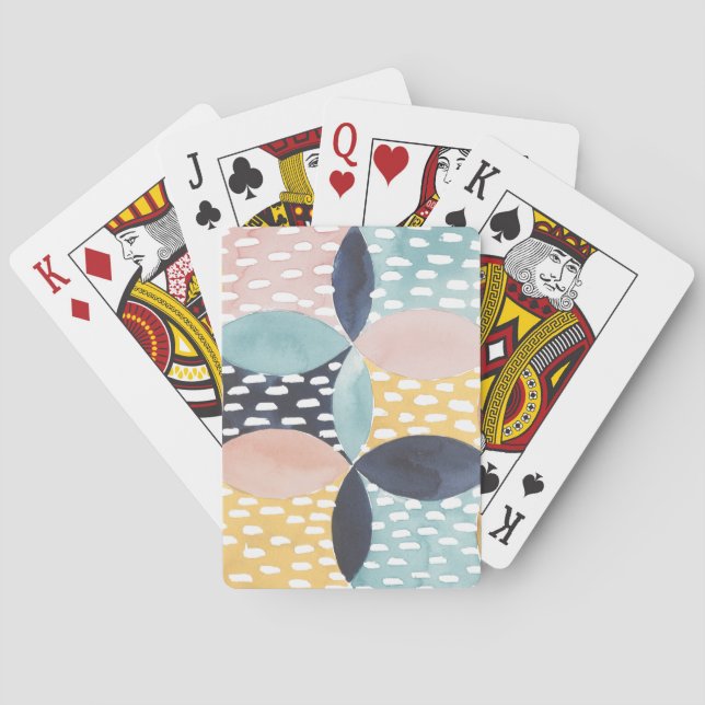 Abstract Circle Pattern Playing Cards (Back)