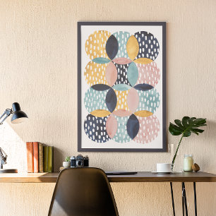 Abstract Circle Pattern Poster