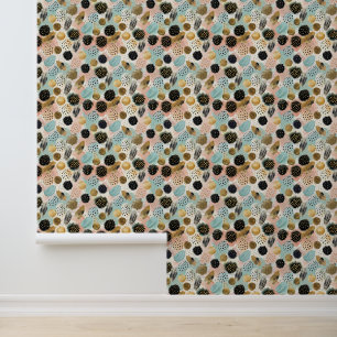 Abstract Circle Pattern -with Glitter & Speckles 2 Wallpaper