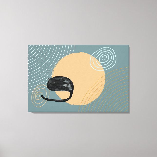 Abstract circles Cat5 Canvas Print (Front)