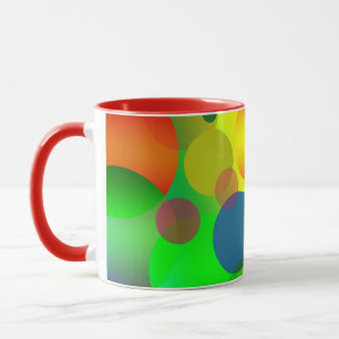 ABSTRACT CIRCLES COFFEE MUG