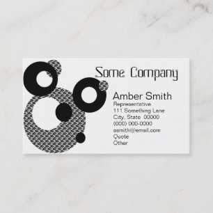 Abstract Circles Collection Business Card