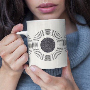 Abstract circles composition coffee mug