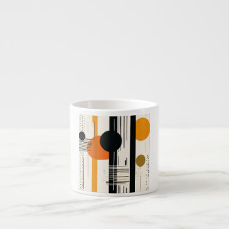 abstract circles espresso cup