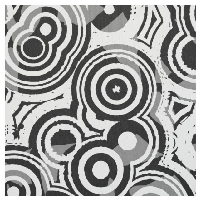 abstract circles fabric (Swatch)