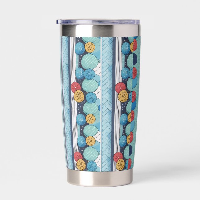 Abstract Circles Insulated Tumbler (Right)
