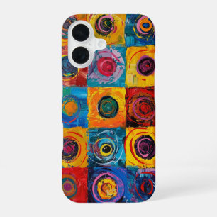 Abstract Circles iPhone 16 Case