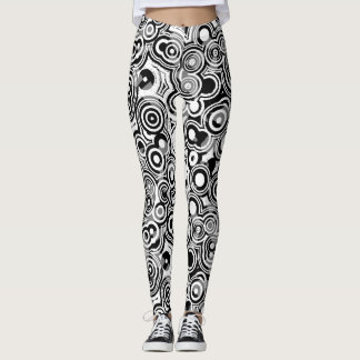 abstract circles leggings