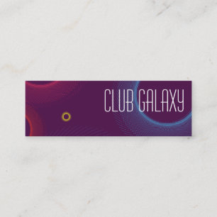 Abstract Circles Mini Business Card