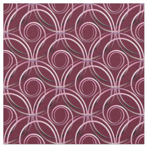Abstract circles pattern fabric