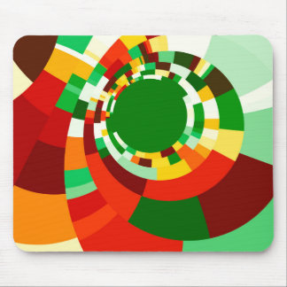 Abstract circles pattern mouse pad