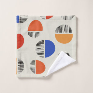 Abstract circles seamless pattern,background with wash cloth