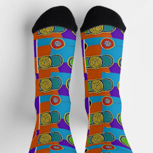 Abstract Circles Socks