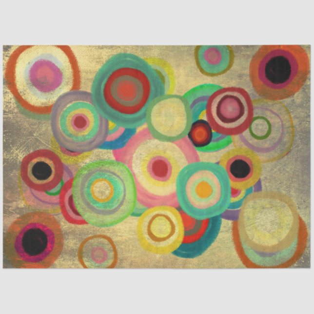 Abstract Circles Tissue Paper (Front)