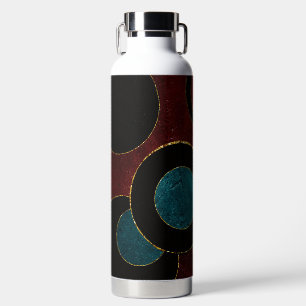 Abstract Circles Water Bottle