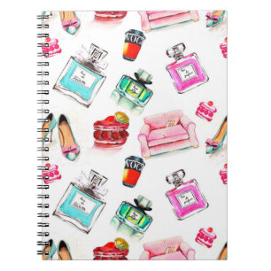 Abstract circular bokeh background of Christmaslig Notebook