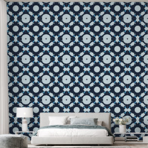 Abstract Circular Pattern with Geometric Elements Wallpaper