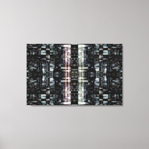 Abstract city at night canvas print