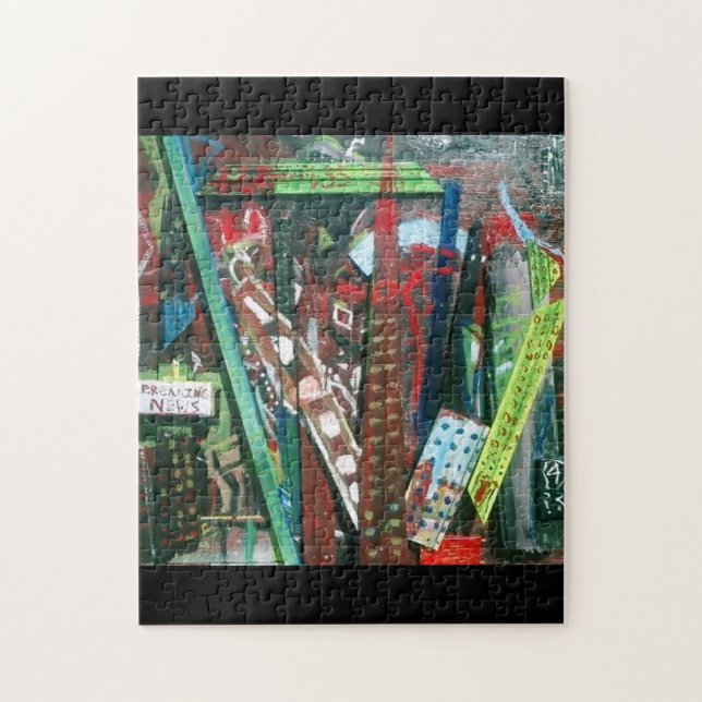 Abstract City Jigsaw Puzzle (Vertical)