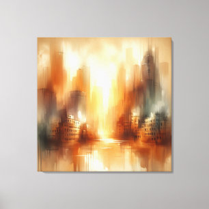 Abstract City Scape Canvas Print