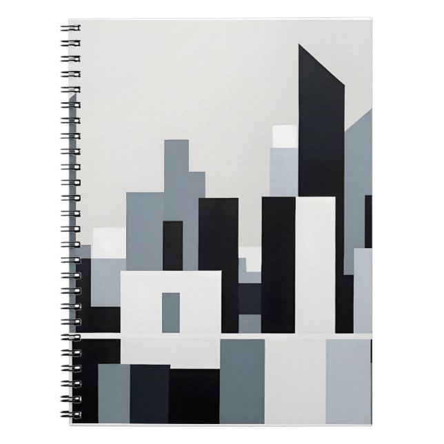 Abstract Cityscape Modern Architecture Background  Notebook (Front)