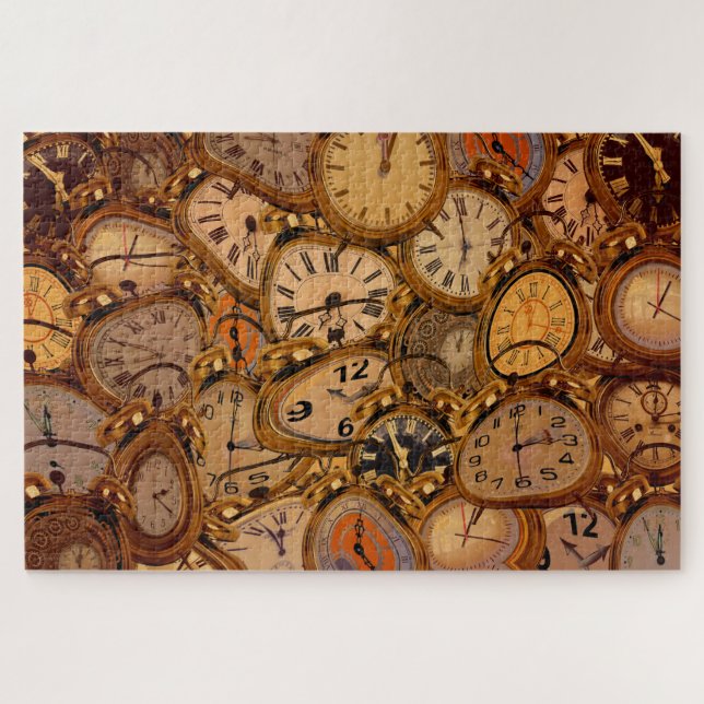 Abstract clocks jigsaw puzzle (Horizontal)