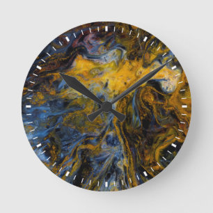 Abstract close up of Pietersite Round Clock