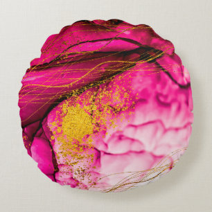 Abstract clouds-ART. Transparent creativity. Maste Round Pillow
