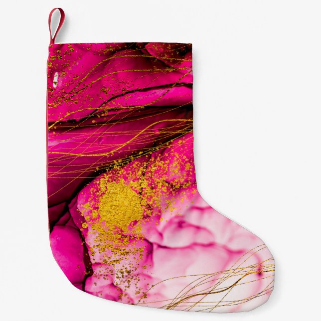 Abstract clouds-ART. Transparent creativity. Maste Small Christmas Stocking (Front)