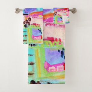 Abstract Clouds Bath Towel Set