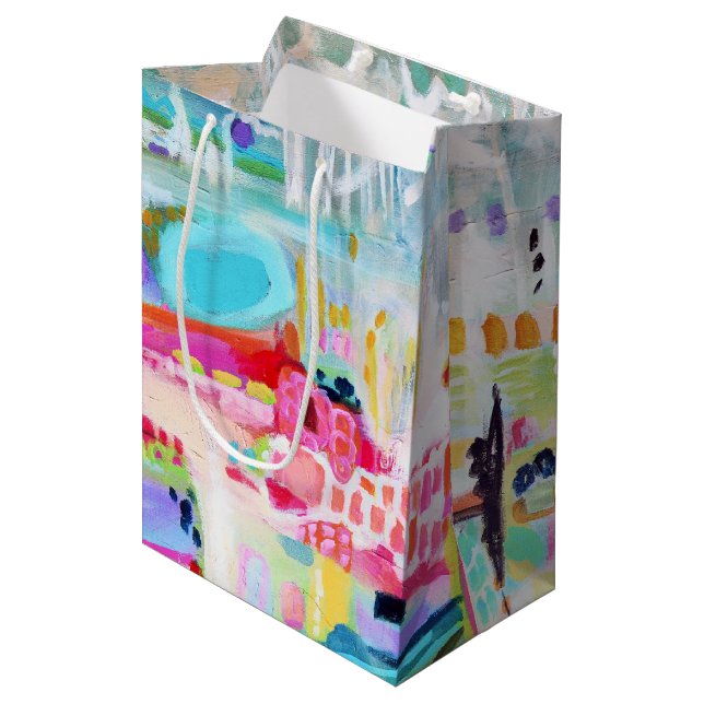 Abstract Clouds Medium Gift Bag (Front Angled)
